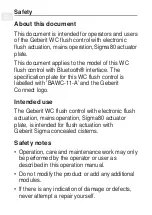 Preview for 17 page of Geberit Sigma80 User Manual