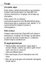 Preview for 159 page of Geberit Sigma80 User Manual