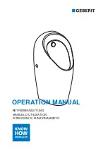 Предварительный просмотр 1 страницы Geberit Tamina 116.140.00.1 Operation Manual