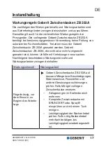 Preview for 17 page of Geberit ZB 203A User Manual