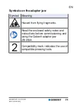 Preview for 25 page of Geberit ZB 203A User Manual