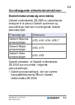 Preview for 113 page of Geberit ZB 203A User Manual