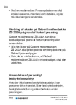 Preview for 118 page of Geberit ZB 203A User Manual