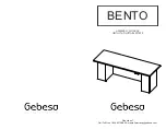 Gebesa BENTO Assembly Manual предпросмотр