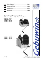 GEBUWIN WW1000 D/Ex Series Operating Instructions Manual preview