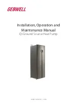 Gebwell Qi 10 Installation, Operation And Maintenance Manual preview