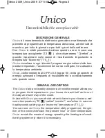 Preview for 2 page of Geca Tecno Control Unico Programming Instructions And Installation Manual