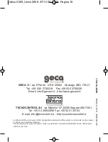 Preview for 16 page of Geca Tecno Control Unico Programming Instructions And Installation Manual