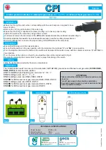 Предварительный просмотр 1 страницы Geca Tecnocontrol CPI Quick Start Manual