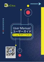 GeChic On-Lap M505T/I User Manual preview