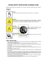 Preview for 2 page of Gecko destiny EQ 7043 Owner'S Manual