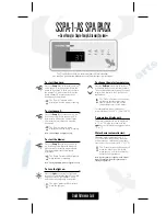 Preview for 1 page of Gecko SSPA-1-AS SPA PACK Quick Reference Card