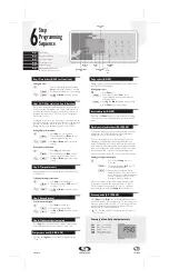 Предварительный просмотр 2 страницы Gecko TSC-4 Quick Reference Card