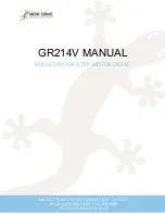 Предварительный просмотр 1 страницы Geckodrive GR214V Manual