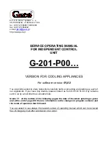 Предварительный просмотр 1 страницы Geco G-201-P00 Series Service & Operating Manual