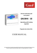 Geco GA03HA-01 User Manual предпросмотр