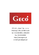 Предварительный просмотр 32 страницы Geco GA03HA-01 User Manual