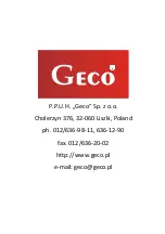 Предварительный просмотр 20 страницы Geco GH10HA User Manual