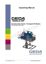 Предварительный просмотр 1 страницы GEDA 1500z Original Operating Manual