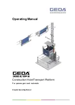 GEDA 300 Z Operating Manual предпросмотр