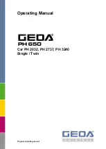 Предварительный просмотр 1 страницы GEDA PH 650 Original Operating Manual