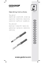 Gedore 4100-01 Operating Instructions Manual preview