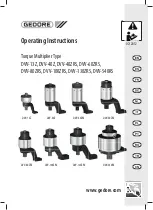 Gedore DVV-100ZRS Operating Instructions Manual preview