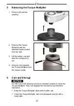 Предварительный просмотр 27 страницы Gedore DVV-100ZRS Operating Instructions Manual