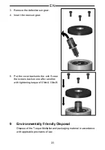 Предварительный просмотр 31 страницы Gedore DVV-100ZRS Operating Instructions Manual