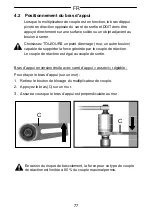 Предварительный просмотр 77 страницы Gedore DVV-100ZRS Operating Instructions Manual