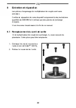 Предварительный просмотр 88 страницы Gedore DVV-100ZRS Operating Instructions Manual