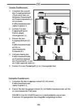 Предварительный просмотр 105 страницы Gedore DVV-100ZRS Operating Instructions Manual