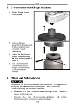 Предварительный просмотр 114 страницы Gedore DVV-100ZRS Operating Instructions Manual