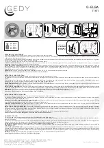 Предварительный просмотр 1 страницы Gedy G-ELBA 1161 Instructions For Application