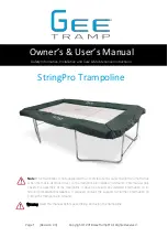 Preview for 1 page of Gee Tramp StringPro Owner'S And User'S Manual