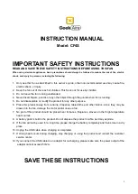 Preview for 1 page of Geek Aire CF4S Instruction Manual