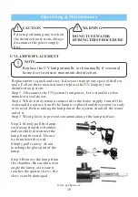 Preview for 12 page of Geekpure GP-UV12W Installation And Maintenance Manual