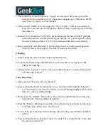 Preview for 2 page of GeekZen DVK808 Instructions Manual