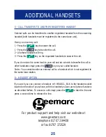 Preview for 25 page of Geemarc Ampli DECT150 User Manual