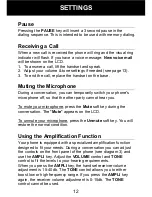 Preview for 13 page of Geemarc Ampli550 User Manual