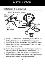 Preview for 4 page of Geemarc AMPLICALL10 Owner'S Manual