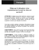 Preview for 21 page of Geemarc AmpliCL100 User Manual