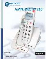 Geemarc AMPLIDECT 260 User Manual preview