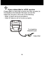 Preview for 66 page of Geemarc AMPLIDECT 260 User Manual