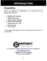 Предварительный просмотр 5 страницы Geemarc AMPLIDECT 280 User Manual