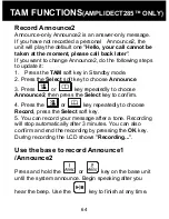 Предварительный просмотр 65 страницы Geemarc AMPLIDECT 280 User Manual