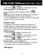 Предварительный просмотр 74 страницы Geemarc AMPLIDECT 280 User Manual