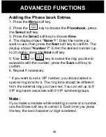 Preview for 46 page of Geemarc Amplidect350 User Manual