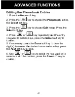 Preview for 48 page of Geemarc Amplidect350 User Manual