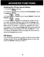 Preview for 49 page of Geemarc Amplidect350 User Manual